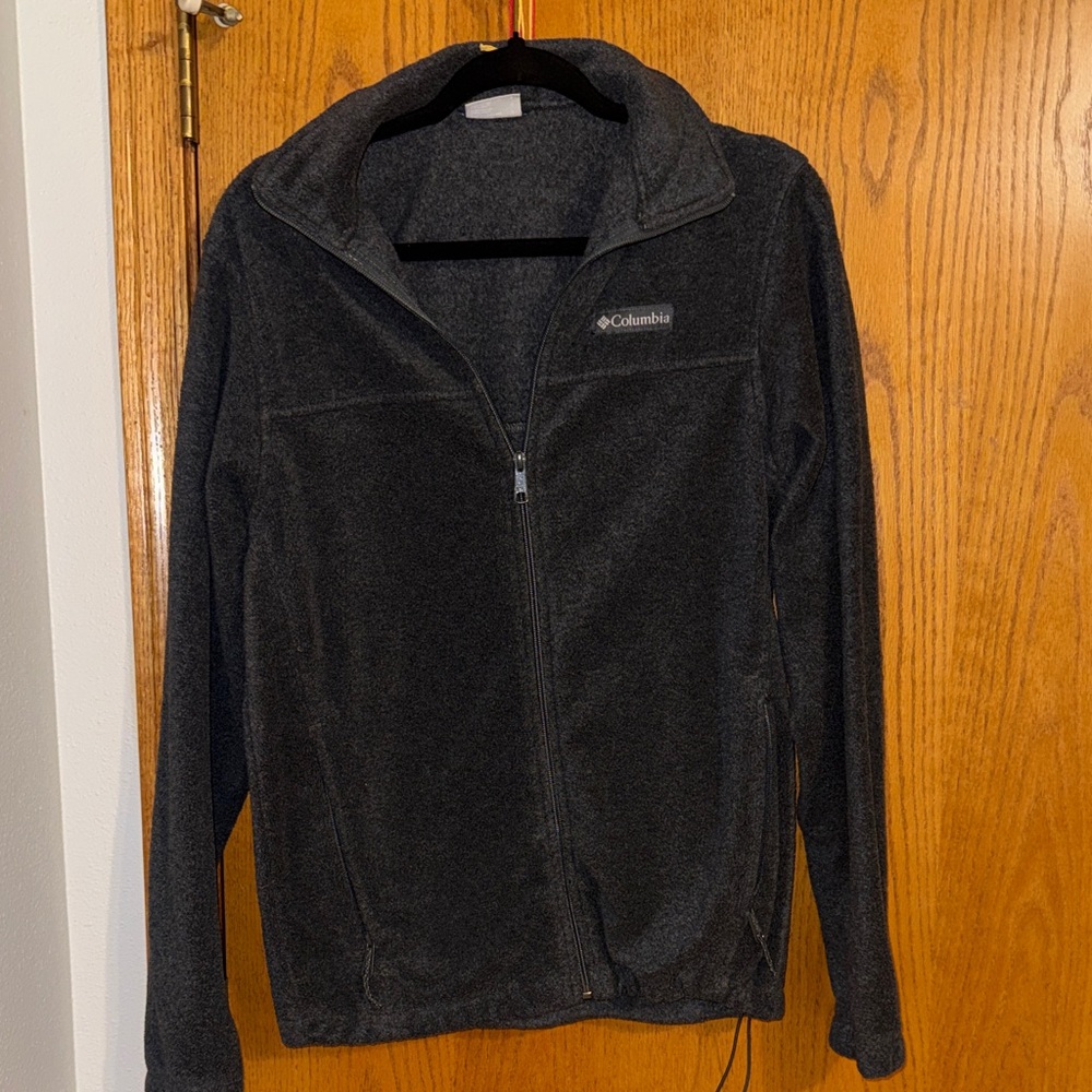 Columbia Charcoal Full-Zip Fleece Jacket